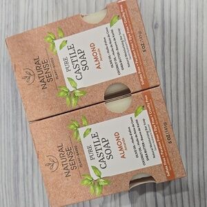 2 Natural Sense Pure Castile Bar Soap Almond